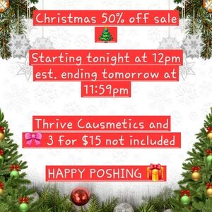 Holiday Sale Announcement - Christmas 50% Off  Event